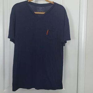 The Stitch Mens Navy Blue , Tshirt,  large